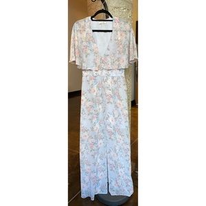 WAYF Maxi Cape Dress